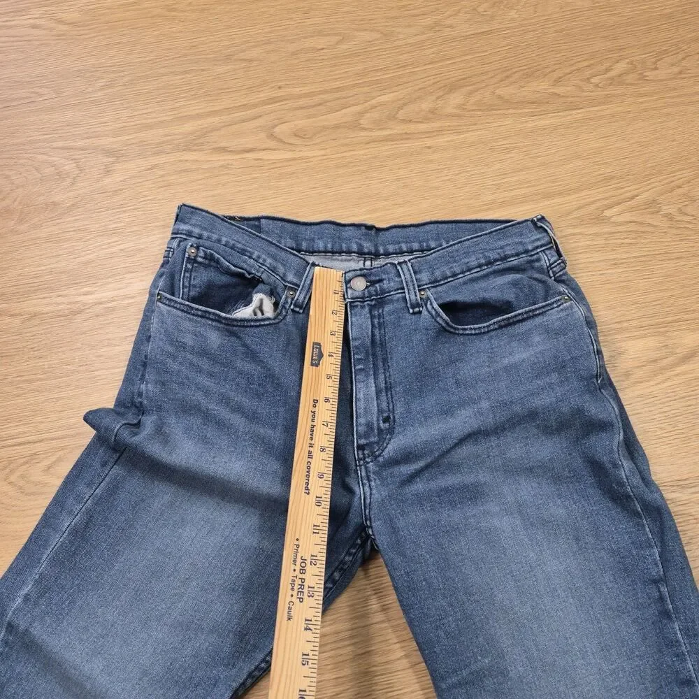 Levi’s 514 Straight Jeans Mens 34x32 Blue Stretch Cowboy Workwear Denim Pants